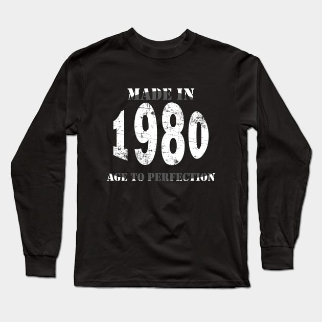 Made in 1980 Age to Perfection Long Sleeve T-Shirt by Seven Spirit